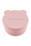 Mini Bowl with Silicone Lid 2-Piece Mini Bites - Pinky Pink / Powder Gray - 4