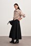 Women's Gabardine Pilikaşe Skirt Black - 3