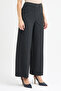 Wide Leg Cut-Out Detailed Fabric Trousers - 3
