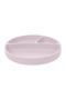 Vacuum Base Silicone Food Plate Portion - Misty Lilac - 2
