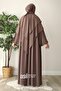 Asil Ferace Souffle Veil Set Milk Coffee - 8