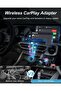 محول CarPlay لاسلكي صغير 2 في 1، تحديث تلقائي بحلول عام 2025، منفذ USB/USB-C للتوصيل والتشغيل (أسود) - 4