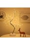 LED Tree With Touching Switch Button White/Silver 33x4x17cm - 7