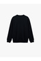 Regular Fit Long Sleeve Textured Basic Crew Neck Sweatshirt - 4