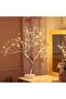 LED Tree With Touching Switch Button White/Silver 33x4x17cm - 3