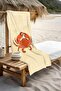 Digital Printing Beach Sea Towel Crab Patterned Peshtamal Hvl0122 - 3