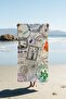 Digital Printing Beach Sea Towel Postage Stamp Patterned Peshtamal Hvl0228