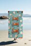 Digital Printing Beach Sea Towel Crab Patterned Peshtamal Hvl0115