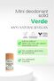 Mini solid deodorant Green 100% si 12 ml - 2