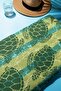 Digital Print Beach Sea Towel Turtle Patterned Peshtemal Hvl0114 - 2