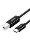 Printer Cable US241, USB-C - USB-B, 2m, Black