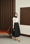 Women's Ribbon Detail Maxi Skirt Black - 8