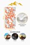 Digital Printing Beach Sea Towel Floral Patterned Peshtemal Hvl0092 - 4
