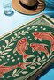 Digital Printing Beach Sea Towel Fish Patterned Peshtamal Hvl0126 - 2