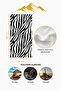 Digital Printing Beach Sea Towel Zebra Patterned Peshtamal Hvl0186 - 4