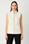Mock Neck Buy Elastic Plush Vest 66932