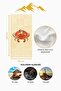 Digital Printing Beach Sea Towel Crab Patterned Peshtamal Hvl0122 - 4