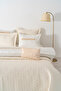 Parla Ecru Embroidered Double Duvet Cover Pique Set - 8 Piece Dowry Set - 3