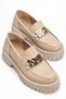 Women's Casual Daily Shoes Beige Synthetic Leather Accessories Light Sole