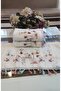 (3Rd Set) 50X90 cm Bird and Flower Embroidered Tasseled Velvet Texture Luxury Towel Set - 3