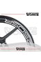 ملصق CFMOTO 250SR مع نص داخل الإطار، مجموعة من 8 ملصقات - 2