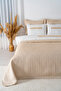 Parla Cappuccino Embroidered Double Duvet Cover Pique Set - 8 Piece Dowry Set - 3