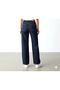 Plus Size Women's Pants - Dark Blue - 2