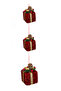 Christmas Ornament Hanging Gifts Red - 63cm