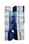 25 Gr 10 Colors Cotton Amigurumi, Punch and Bag String 100% Cotton Mini Set Blues - 5