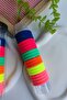 20 Pieces Colorful Rubber Buckle Set Neon and Vibrant Color Rubber Buckle Set - 2