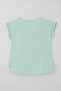 Girl's T-Shirt Love Themed Heart Bow Printed 10-16 Years Old, Water Green - 2