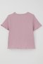 Girl's T-Shirt with Tulle Flower Embroidery, Beaded Accessories, Belt, Size 8-14 Years, Lilac - 2