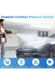 1Pc Cordless Pressure Washer Portable Electric 363PSI with 12000mAh Battery & 2 Nozzles - 5