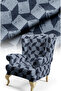 Woven Geometric Patterned Digital Printed Upholstery Sofa Fabric