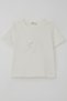 Girl's T-Shirt with Tulle Flower Embroidery, Beaded Accessories, Belt, Size 8-14 Years, Ecru - 4