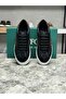 Genuine Leather Black Suede Brown Combination Handmade Sneaker Men's Shoes 03-Li̇a - 5
