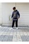Dark gray full zip hoodie with gold logo - 2