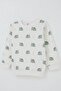 Baby Boy Pajama Set with Shoulder Patches, Adventure Themed Little Explorer, 4 Months-1 Year, Ecru - 6