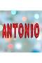 Balloon Set with the name 'Antonio', Red, 40 cm - 2