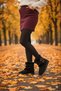 Women's Suede Boots with Fur Inside High Thin Sole Winter Boots - 4