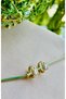 Xuping Mini Hoop Earrings with Stones - 4