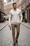Slim Fit Polo Neck Buttoned 30% Cotton Sweater (Old Money Style) - 2