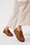 Polet Rubber Sole Women's Genuine Leather Shoes Tan Nubuck - 4