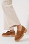 Reslet Eva Sole Belted Women's Genuine Leather Shoes Tan Nubuck