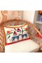 Boho Floral and Leopard Print Velvet Pillow Cover – Decorative Throw Pillow Case with Tassels - 2