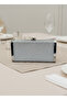 Classy Silver Gray Lamé Complete Metal 2026 Trend Frame Evening Dress Bag Durable Wedding Engagement Graduation - 3