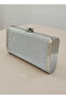 Classy Silver Gray Lamé Complete Metal 2026 Trend Frame Evening Dress Bag Durable Wedding Engagement Graduation - 2