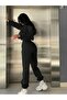 Printed Unisex Oversized Circular Neck Sweat / Rubber-Headed Tracksuit - 2