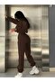 Printed Unisex Oversized Circular Neck Sweat / Rubber-Headed Tracksuit - 5