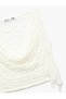 Slim Fit Sleeveless Degaje Collar Lace Crop Blouse - 5
